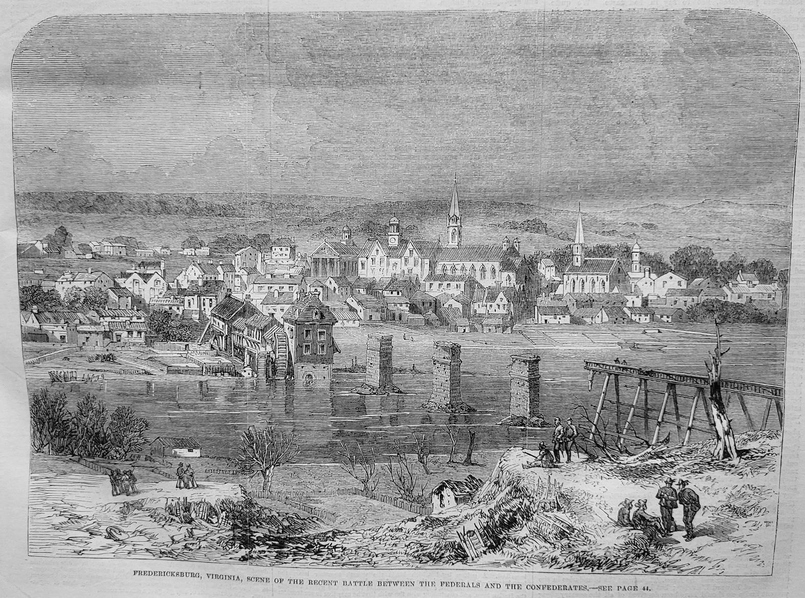 Fredericksburg battle scene
